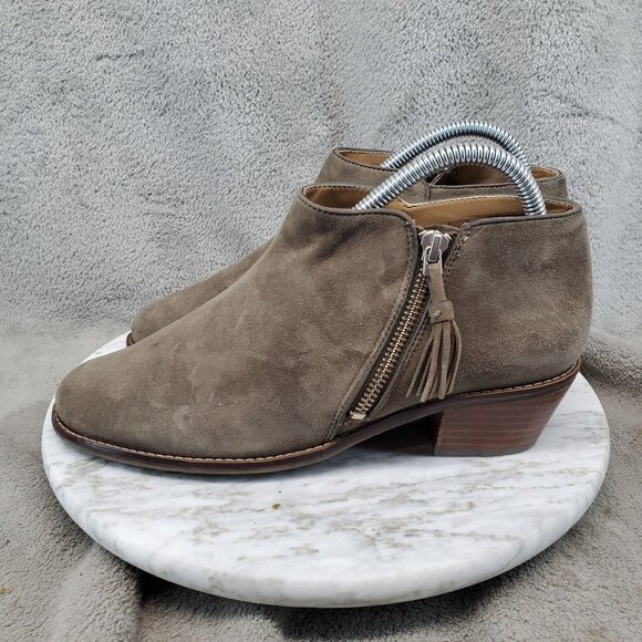 Vionic Shoes Womens Size 7.5 Brown Suede Serena Arch Support Ankle Boots - Picture 1 of 11